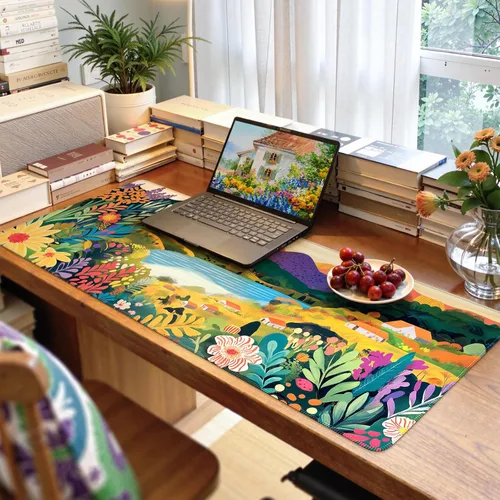 Vista 26 de iCasso Tapete de escritorio, alfombrilla de escritorio grande, alfombrilla de mouse para juegos extendida, alfombrilla de mouse grande