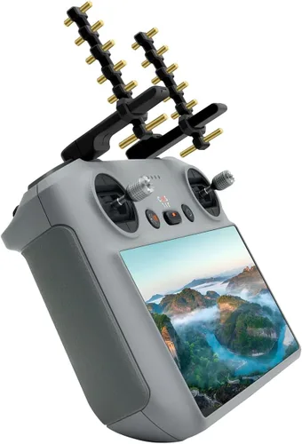 Vista 5 de LICHIFIT Yagi - Amplificador de señal de antena para DJI RC 2, amplificador de rango de antena para DJI Air 3/Mini 4 Pro Control remoto Accesorios RC