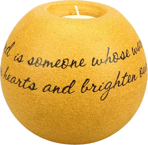 Vista 5 de Pavilion Gift Company Comfort Candles - Portavelas redondo de 4-1/2 pulgadas, amigo