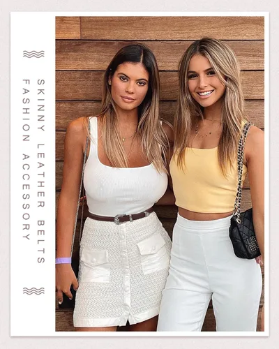 Vista 25 de SUOSDEY Cinturones ajustados occidentales de moda para mujer, cinturón de cuero ajustable para vestidos con hebilla vintage