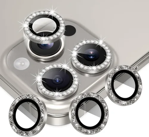 Vista 16 de AGVEE Paquete de 6 unidades para iPhone 12 Pro/12/12 Mini/11 Pro Max/11 Pro/11 Pro/11 Protector de lente de cámara, anillo de metal brillante