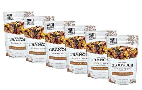 Vista 18 de NutHouse! Granola Company - Granola premium de manzana y arándano Certificada sin gluten, sin OMG, Kosher Vegana, sin soja Bolsa de 12 onzas