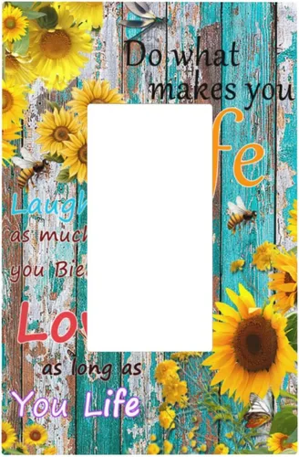 Vista 139 de Cubiertas de Tomacorriente Ancla Estrella de Mar Concha Tablón de Madera Rústico Náutico 1 Gang Interruptor de Luz Dúplex Placa Cubierta Decorativa