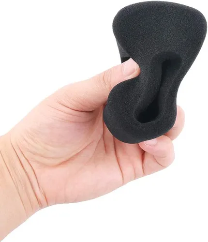 Vista 5 de Carcasa de espuma para parabrisas de GoPro Hero 7/6/5, color negro, cubierta de reducción de ruido para grabación de audio y video al aire libre