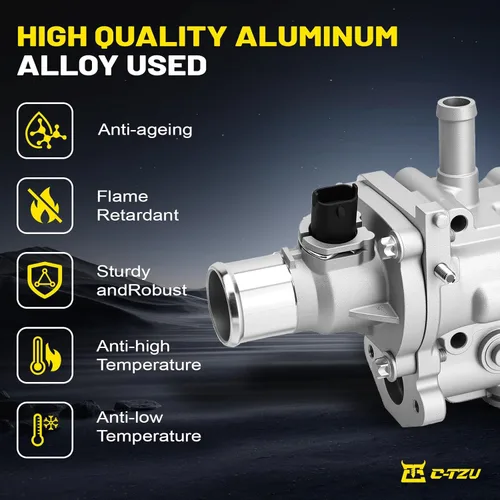 Vista 3 de Conjunto de carcasa de termostato de aluminio actualizado con sensores para Chevrolet Cruze 2011-2016 Cruze Limited 2016 Sonic 2012-2018 Trax