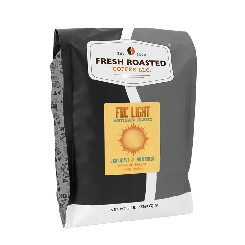 Vista 68 de Fresh Roasted Coffee, Blackbeard's Revenge, 12 onzas, tostado medio, Kosher, grano entero