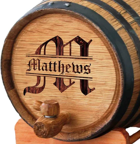 Vista 5 de My Personal Memories Barril de whisky personalizado, barril de vino personalizado, mini barril de envejecimiento de roble grabado, diseño clásico