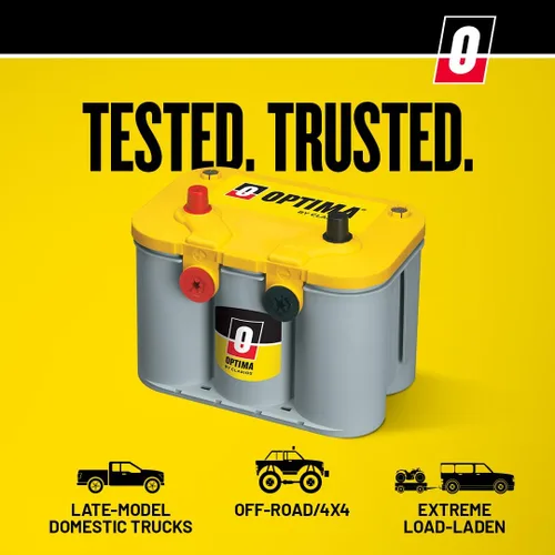 Vista 5 de Baterías de doble uso con superficie de color amarillo Optima Batteries 8040-218, D 35.