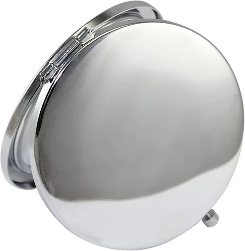 Vista 8 de Espejo compacto de aumento para bolsos con aumento de 2 x 1x, mini espejo plegable de maquillaje de viaje de doble cara, perfecto para bolso, espejo