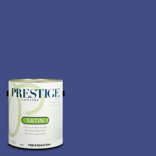 Vista 114 de Prestige Paints - Pintura exterior e imprimación en uno, 1 galón, plano, coincidencia comparable con Behr Misty Isle, P500-N-MQ5-62