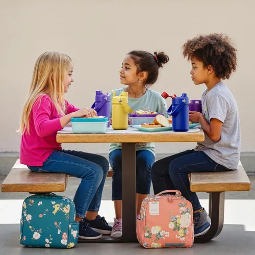 Vista 8 de Botella de agua aislada con popote para niños, botella de agua de acero inoxidable de 12 onzas con boquilla doble, a prueba de fugas, sin BPA, al