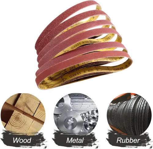 Vista 6 de S SATC Bandas de lijado de 1 cinta de lijado de 30 pulgadas, banda de lijadora, papel de lijadora