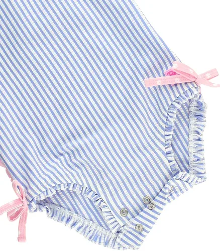 Vista 6 de RuffleButts - Traje de baño de manga larga, de una pieza, para bebéniñas, con protección solar UPF 50+