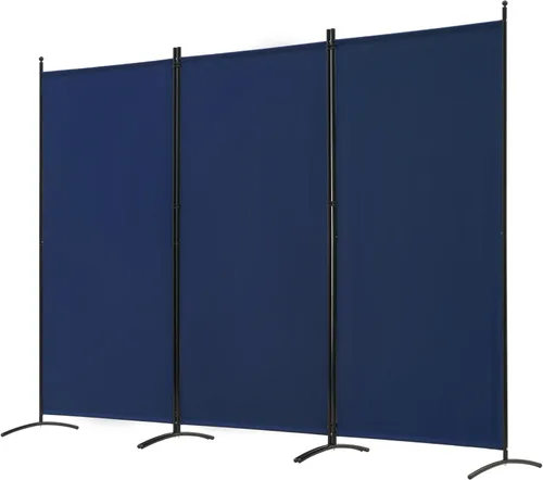Vista 21 de Spurgehom Divisor de habitación plegable de 3 paneles, pantallas de privacidad, panel de tela independiente, divisores de pared portátiles