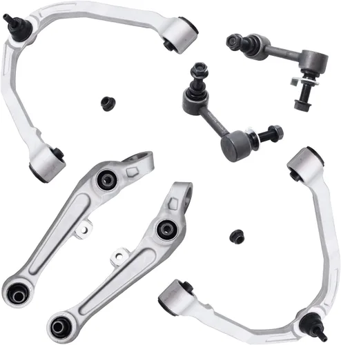 Vista 168 de Detroit Axle - Kit de extremo delantero para Chrysler 300 Dodge Charge 2011-2018 Challenger, 2 brazos de control traseros inferiores, 2 barras