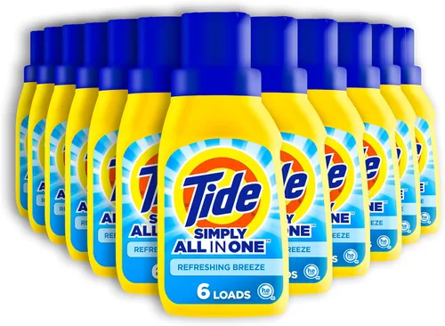Vista 10 de Tide Simply All-In-One, detergente líquido para ropa sucia con aroma a flor de saúco, 89 cargas, 117 onzas líquidas