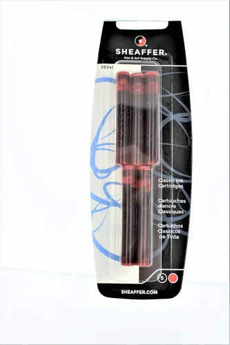 Vista 2 de Sheaffer Skrip - Cartuchos de tinta para pluma estilográfica, color rojo