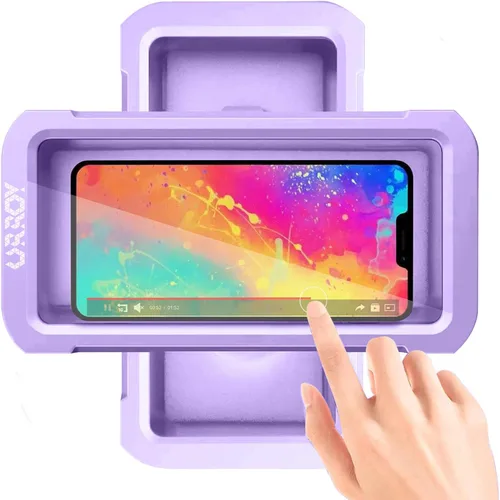 Vista 8 de URROY Soporte para Teléfono de Ducha Impermeable, Estuche para Teléfono de Ducha de Rotación 360°, Soporte Universal de Montaje en Pared de Alta