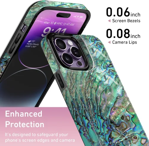 Vista 1049 de LETO para iPhone 15 Pro Funda tipo cartera - Tapa tipo folio con patada - Diseños de moda - Tarjetero - Funda protectora para mujeres y niñas - 6.1