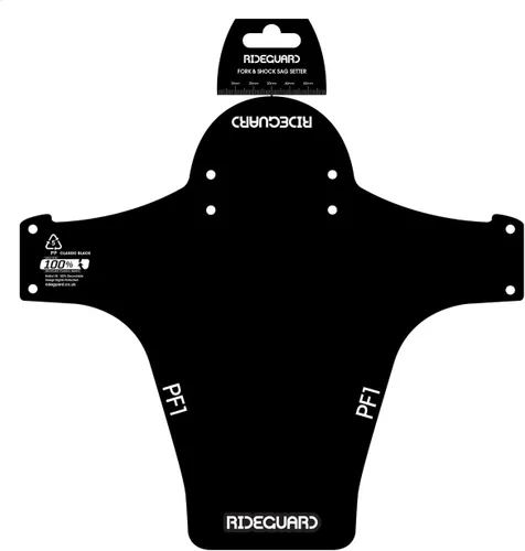 PF1 - Guardabarros delantero para bicicleta de montaña MTB. Compatible con bicicletas de 24”, 26”, 27,5”, 29”, tamaño grande y bicicletas anchas.