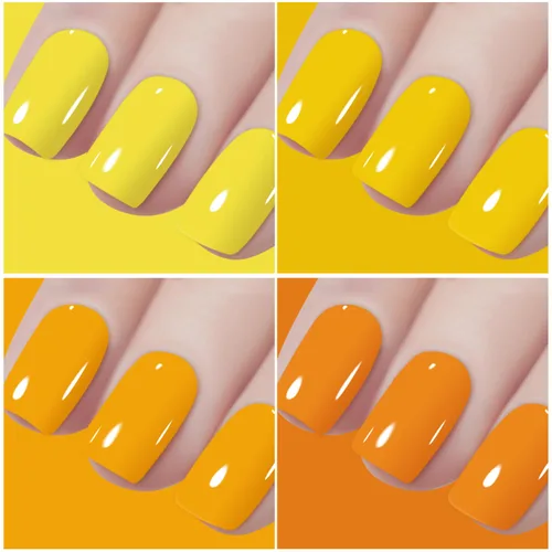 Vista 4 de Vishine Juego de esmaltes de uñas de gel de 48 colores, esmalte de uñas popular de otoño e invierno con capa base superior, kit de manicura
