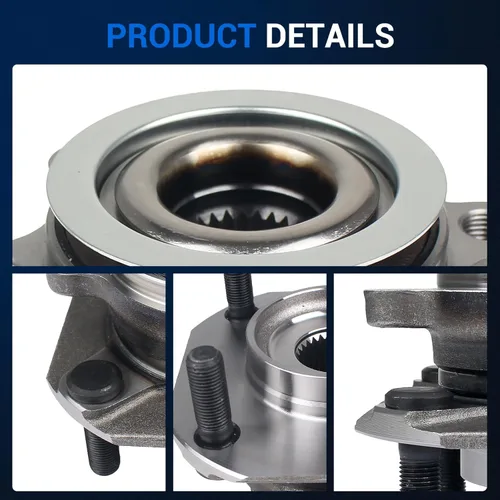 Vista 4 de Autoround 513297 Par de buje de rueda delantera de repuesto para Nissan Sentra 2007 2008 2009 2010 2011 2012 2.0L solo 4 lengüetas con ABS