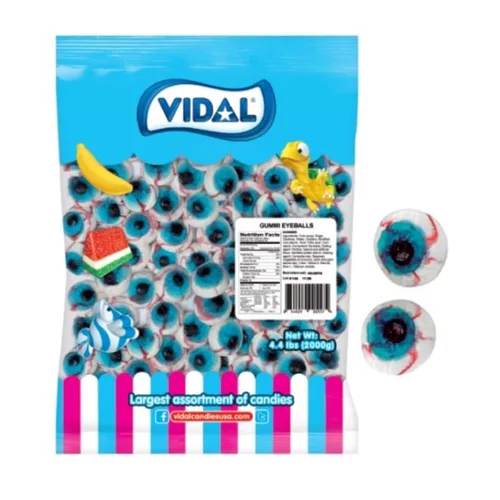 Gummi Eyeballs Gummy Halloween Candy 4.4 libras