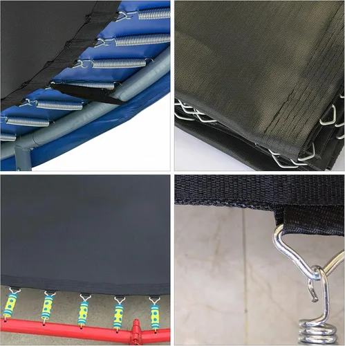 Vista 6 de BESPORTBLE 20 piezas de repuesto de hebilla triangular, anillos en V de acero inoxidable para piezas y accesorios de trampolín, anillos triangulares