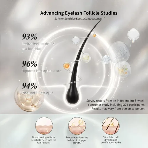 Vista 6 de MD Lash Factor - Acondicionador de pestañas avanzado para mejorar las pestañas para pestañas más largas y gruesas y de aspecto más completo, libre