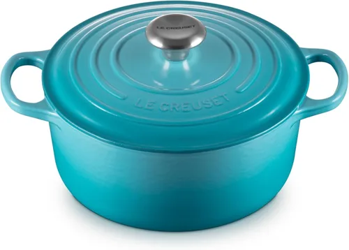 Vista 37 de Le Creuset Horno holandés redondo Signature de hierro fundido esmaltado, 4.5 cuartos de galón., Artichaut