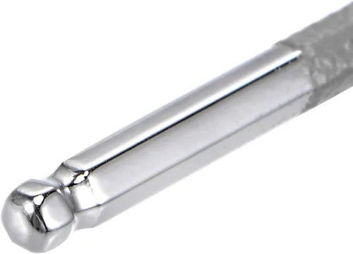 Vista 4 de uxcell Llave de llave hexagonal de extremo de bola de 0.059 in, herramienta de reparación de acero en forma de L brazo largo S2