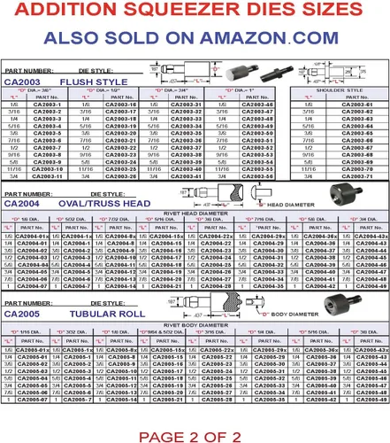 Vista 2 de Remachador de banco diseñado para operaciones de montaje ligero. Con su mango largo y diseño de leva, desarrolla una acción de compresión muy