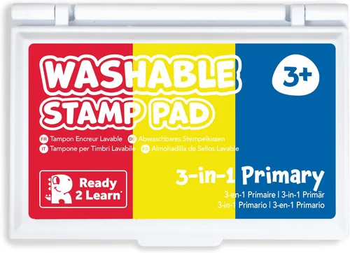 Vista 15 de Ready 2 Learn Almohadilla de sello lavable para niños, color rojo, almohadilla de tinta no tóxica para sellos, resistente a la decoloración