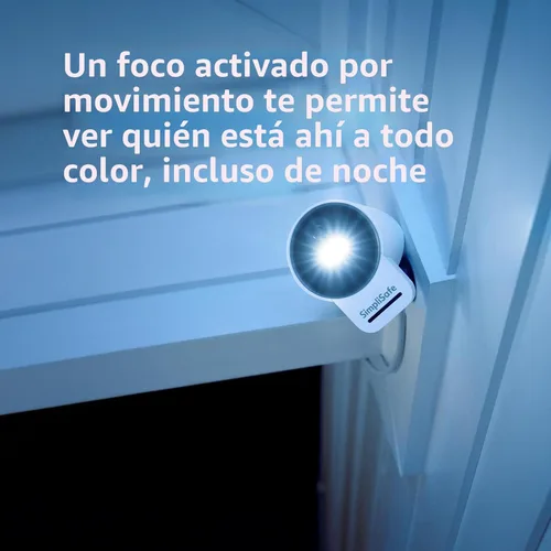 Vista 7 de SimpliSafe Cámara de Seguridad Exterior Serie 2, Cámara de Seguridad para el Hogar Inalámbrica y con Cable de 1080p - Compatible con Sistema