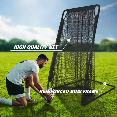 Vista 4 de Football Kicking Cage Net - Heavy Duty Portable Training Net with Steel Frame for Backyard Indoor Outdoor Field Goal Training & Punting Passing