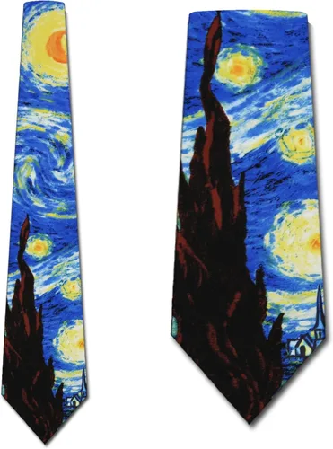 Vista 2 de Corbatas de noche estrellada Art Vincent van Gogh