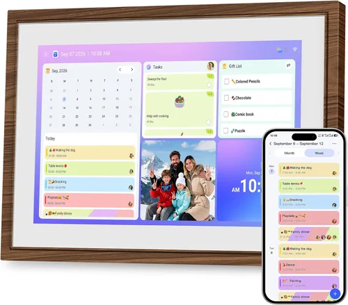 Vista 14 de Calendario digital de 15.6" gráfico inteligente de tareas y planificador Negro-15.6 pulgadas