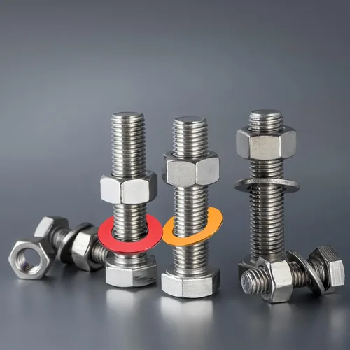 Vista 5 de uxcell 20 arandelas planas de aluminio, juntas de sello redondo M4x10x1.0.197 in, espaciadores planos para tornillos, tornillos, accesorios