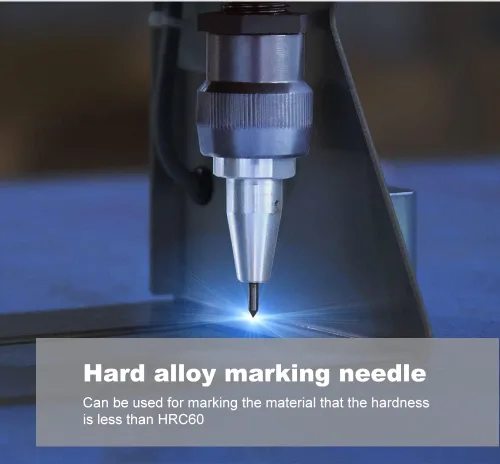 Vista 3 de Máquina neumática de marcado de puntos Peen de control digital de EE.UU. Máquina de grabado de metales Máquina de marcado neumática Campo de 80 ×