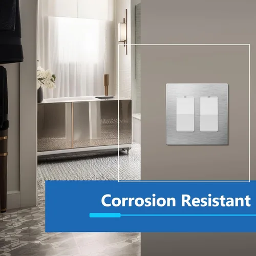 Vista 6 de LIDER Placa de Pared Metálica Decorativa Doble, Resistente a la Temperatura e Impacto, Acero Inoxidable 430, Cubierta sin Tornillos, Actualización