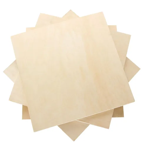 Vista 3 de CertBuy Tablero de madera contrachapada de 12 x 12 pulgadas de grosor de 1/2 pulgadas, paquete de 4 cuadrados de madera contrachapada, madera