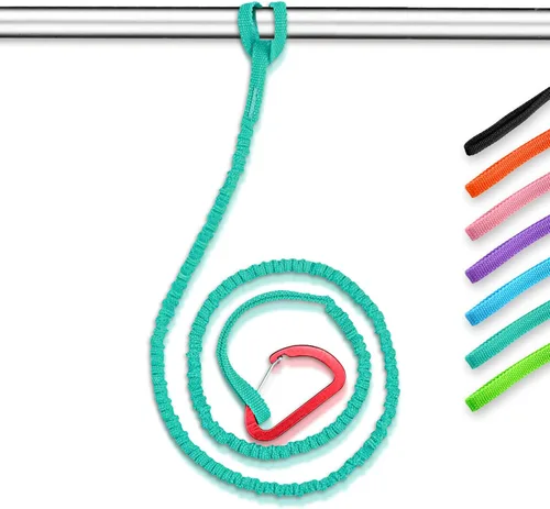 Vista 10 de OCEANBROAD Correa de remo de kayak estirable con cuerda de lanyard para SUP, kayak, botes, canoa, caña de pescar, 4-7 pies