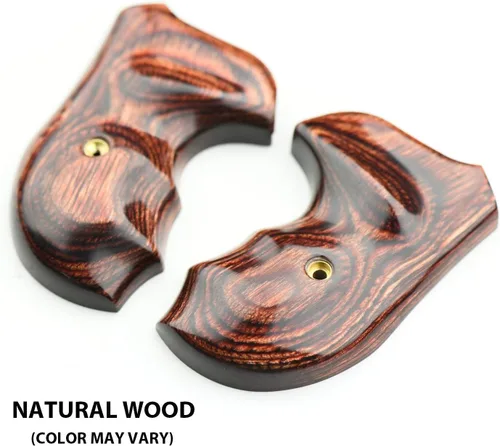 Vista 3 de Altamont - Empuñaduras para revólveres S&W J redondos - Bateleur - Empuñaduras de madera real para pistolas Smith & Wesson J Frame con fondo redondo