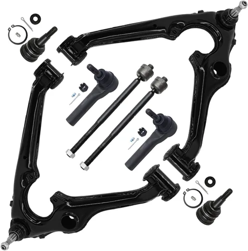 Vista 50 de Detroit Axle - Kit de 8 piezas para Chevy GMC Silverado Sierra Suburban 1500 Yukon Cadillac Escalade 2 brazos de control superior, 2 barras