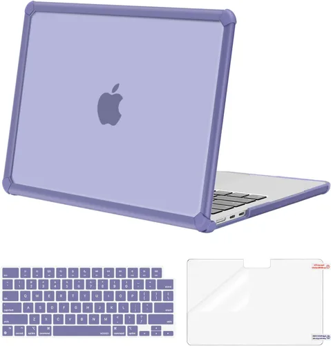 Vista 12 de MOSISO Compatible con MacBook Air de 13 pulgadas Case 2025 2024 2023 2022 M4 A3240 M3 A3113 M2 A2681, Carcasa Rígida con Parachoques TPU Resistente