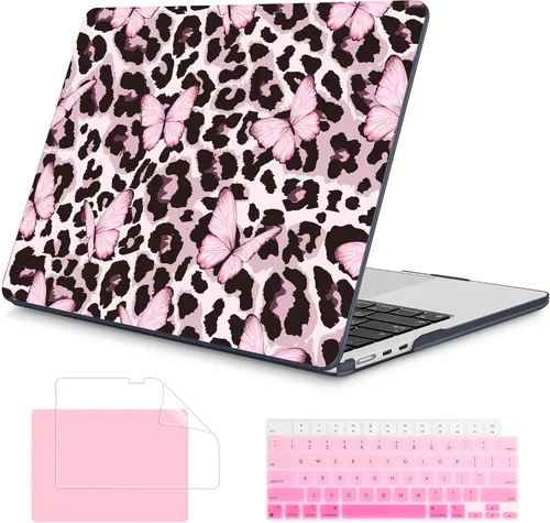 Vista 45 de Mektron Diseñada para MacBook Air 2025/2024/2023 de 15 PULGADAS M4 A3241 /M3 A3114 /M2 A2941, Carcasa de Cubierta Rígida de Plástico Impreso