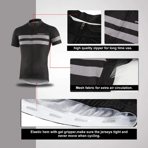 Vista 3 de BERGRISAR Maillots de ciclismo de manga corta para hombre