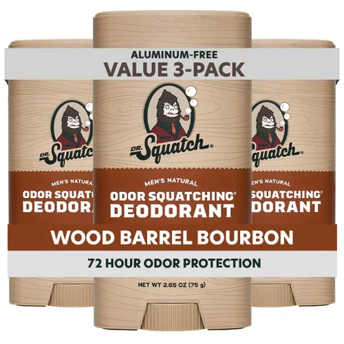 Vista 15 de Dr. Squatch - Desodorante natural para hombres - Sin aluminio, elimina el olor - Birchwood Breeze (2.65 oz, paquete de 3)