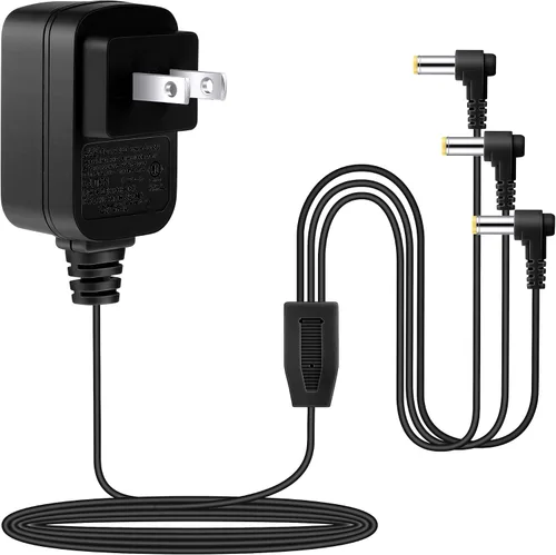Vista 9 de Sumind Adaptador AC/DC compatible con Lemax accesorio iluminado # 74254 94563 94565 94566 94527 94564, adaptador de corriente de 4.5 V 3 salidas