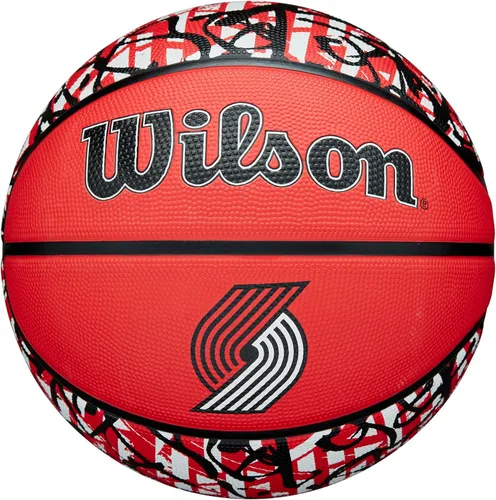 Vista 8 de Wilson NBA Team Balones de baloncesto con diseño de grafiti - Talla 7 - 29.5